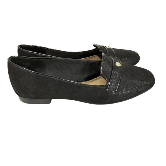 Anne Klein casual shoes iflex black metallic flats ladies US size 7.5M loafers - Picture 6 of 10